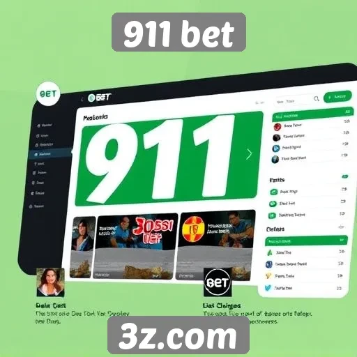 Características da interface do site 911 bet